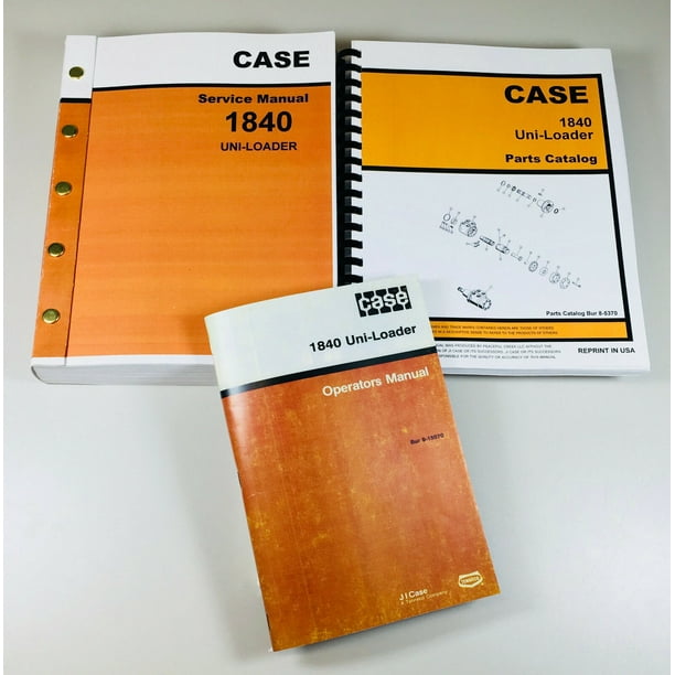 Case 1840 Skid Steer Uni-Loader Parts Catalog Manual Book Case 1840 Skid Steer Uni-Loader Parts Catalog Manual Book